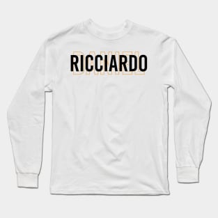 Daniel Ricciardo Driver Name - 2022 Season #3 Long Sleeve T-Shirt